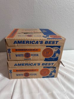 White Flyer Biodegradable Clay Targets – 2 Full Boxes $15 for pair