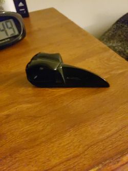 Real Handmade Obsidian Raven Skull