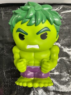 Marvel Hulk 8" Coin Bank Pvc Molded Bust Figure Collectible Piggy Bank