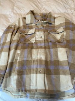 Plaid Flannel Shacket with Snap Buttons