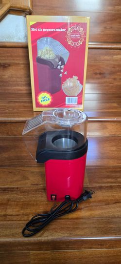 Mini Electric Hot Air Popcorn Popper Maker with Measuring Cup, No Oil