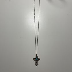 Ireland Turquoise Cross Necklace