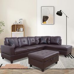 New Sectional + Ottoman 
