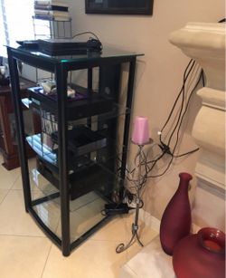 Glass electronics stand or display