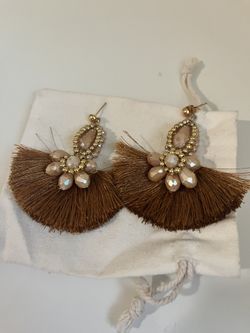 Mexican Festive Beaded Earrings 