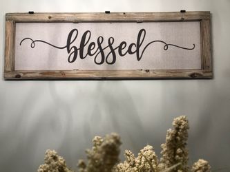“Blessed” picture  61” x 20”