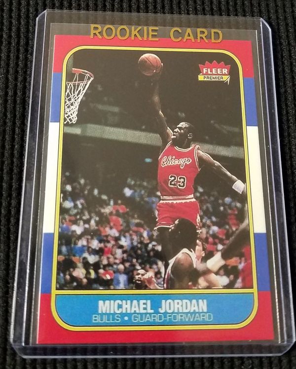 MICHAEL JORDAN 198687 Fleer Premier 57 Chicago Bulls