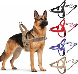Brand new No Pull Dog Harness and Leash Set-Reflective Vest with Handle&5FT Dog Leash with Car Seatbelt Clip,Breathable Mesh&Quick Fit Dog Harness Eas