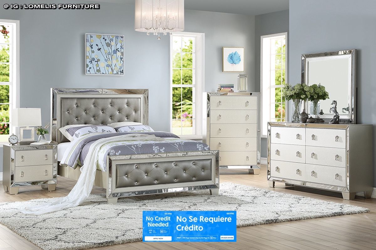 4pcs Queen Size Bedroom Set 