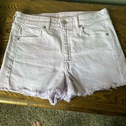 American Eagle Women Shorts Light Purple Size 6