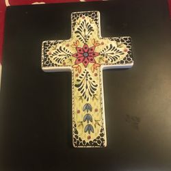 Ceramic cross Wall plaque
