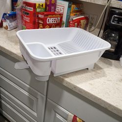 White dish rack like brand new asking $5 or best offer