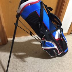 Top Flite Junior Youth kids golf Bag W. Stand Harness Shoulder Strap.