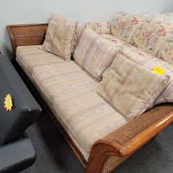 Rattan Wicker Couch 