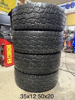 (4) - 35x12.50x20 Toyo Open Countrt A/T II Tires