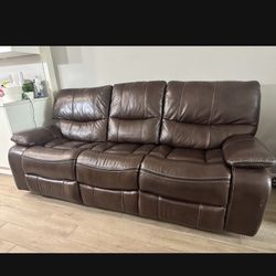 Leather Couch Recliner