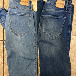 Hollister hi rise flare jeans size 7R stretchy
