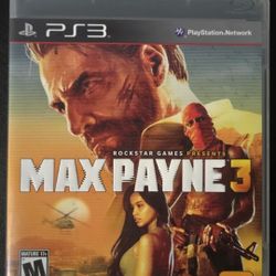 PS3 Video Game- MAX PAYNE 3