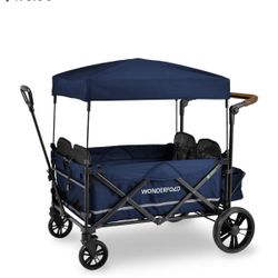 Wonderfold X4 Pull and Push Quad Stroller Wagon