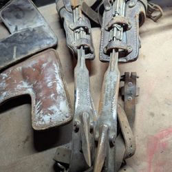 Melling Forging Co. Vintage Lineman Pole Tree Climbing Spikes 