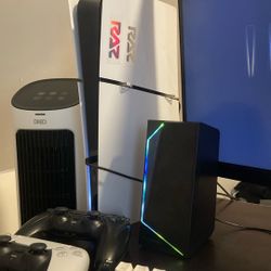 Ps5 With Two Controllers And Keyboard 