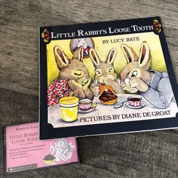 Little Rabbit’s loose tooth book and tape by Lucy beat