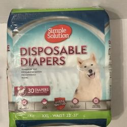 Simple Solution Disposable Dog Diapers for Female Dogs (30 Diapers) XXL