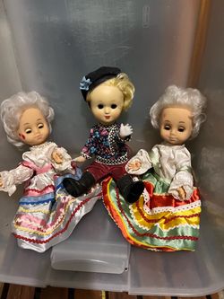 Tres muñequitas decorative artisanal