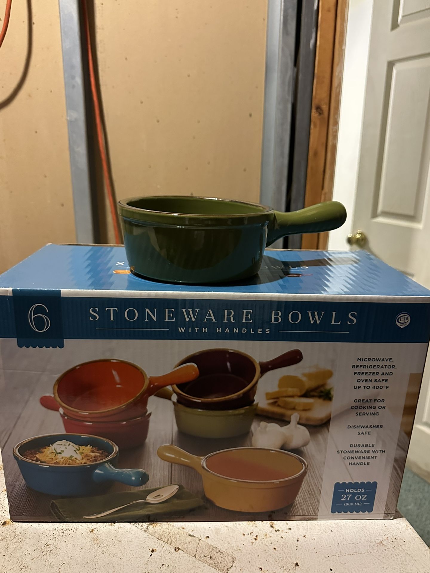 6 Stoneware Bowl Oven Safe Up to 400 degrees