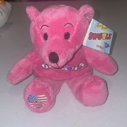 GEORGIA Pink Bear beanbag plush 8" Symbolz 2007 ...peach state bear 