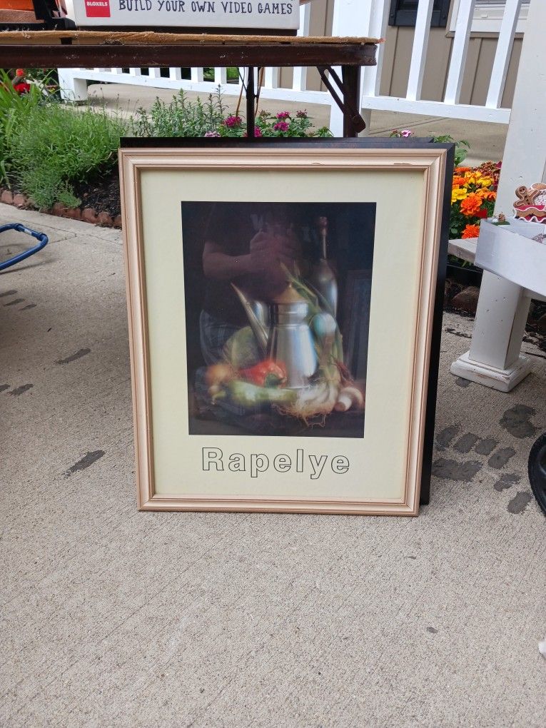 18 x 22 Rapelye Still Life Framed Art Poster