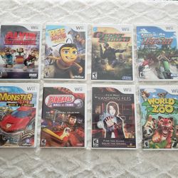 8 Nintendo Wii Video Games, CIB Adult Owned