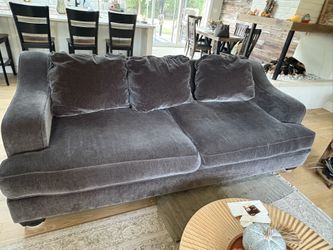 2 - Huge Black Couch Mint condition 96 Inch
