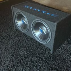Dual 12” Rockville Subwoofer Setup w/ Amp 