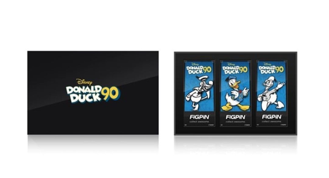 2024 Disney D23 Expo FIGPIN Donald Duck 3Pc Anniversary Box Set Exclusive LE 500