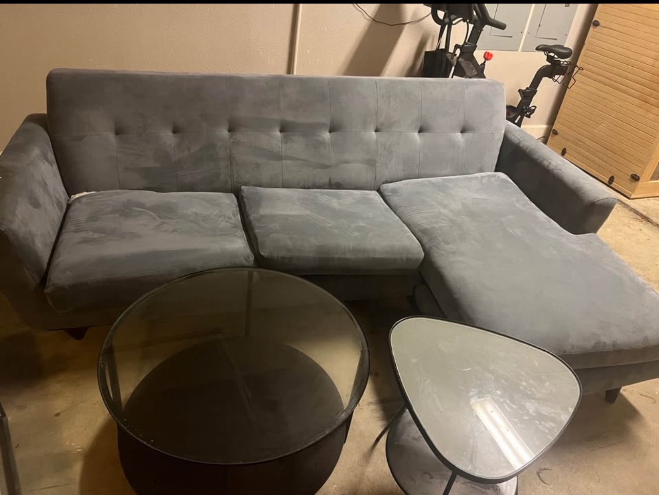 Coffee Table And Side Table And Coach
