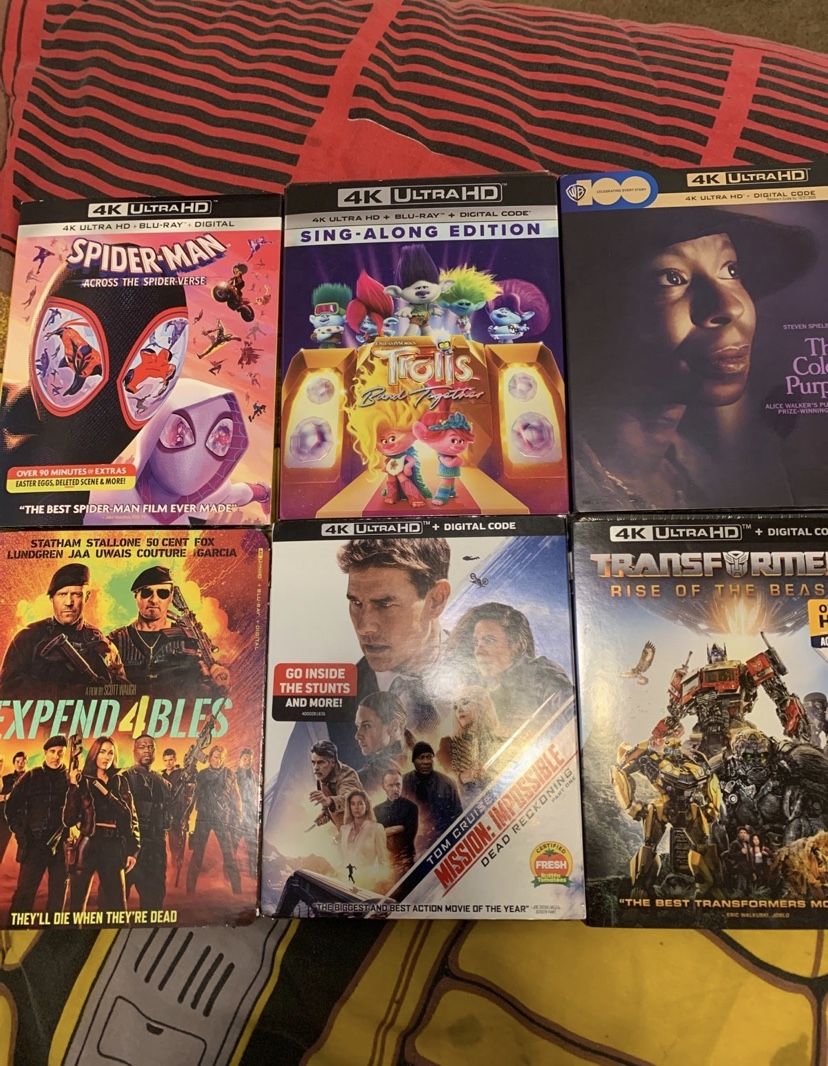 4K Ultra HD MOVIES LOT 