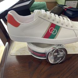 Men Sneakers And Belt 