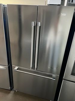 NEW OPE BOX COUNTER DEPTH BEKO FRENCH STYLE REFRIGERATOR