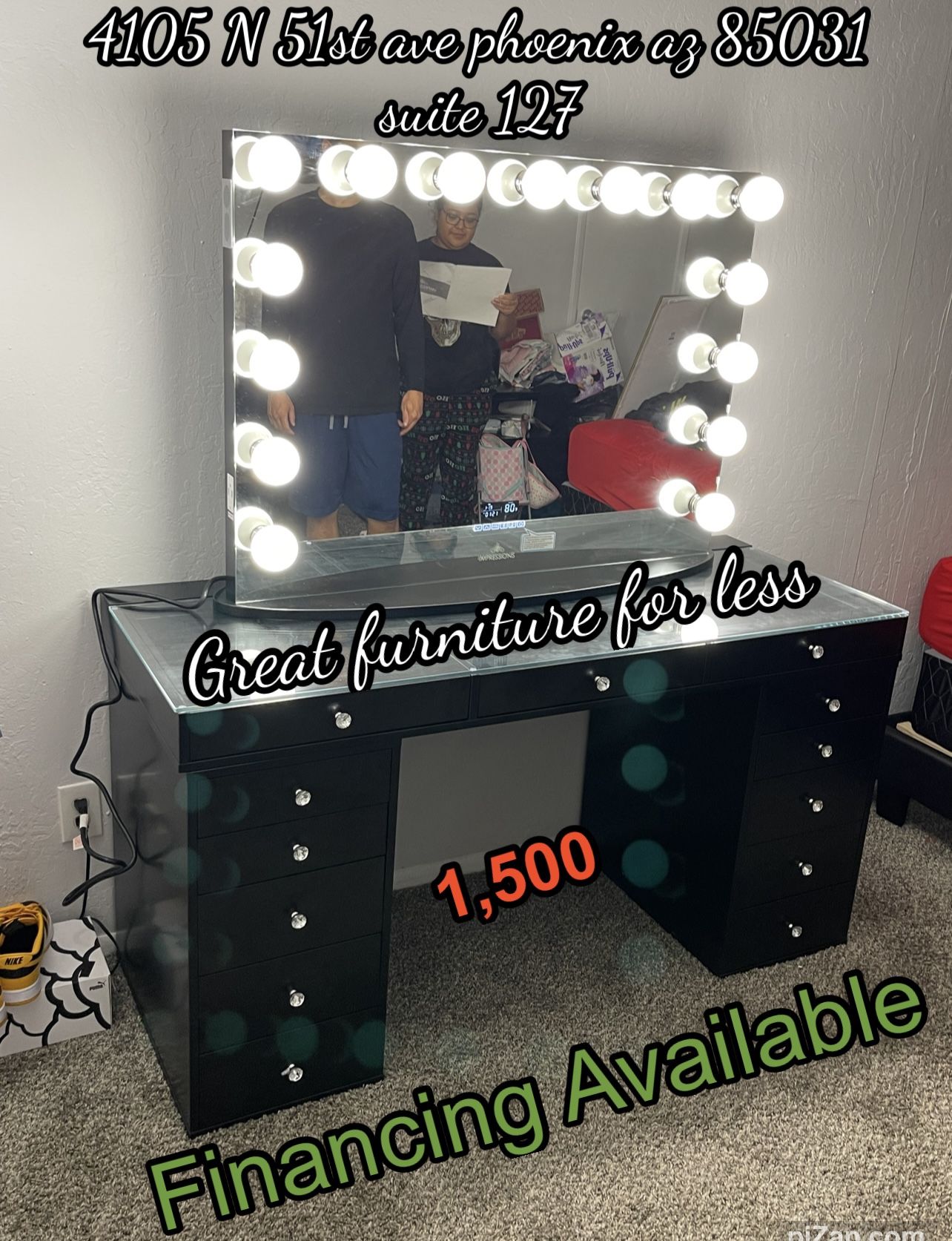 Impressions Vanity With Mirror Brand New