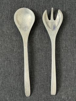 Vintage Nambe 576 Server Fork & spoon set