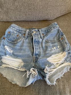 Levi 501 Jean Shorts Size 24