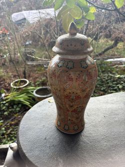 Asian Vase With A Lid