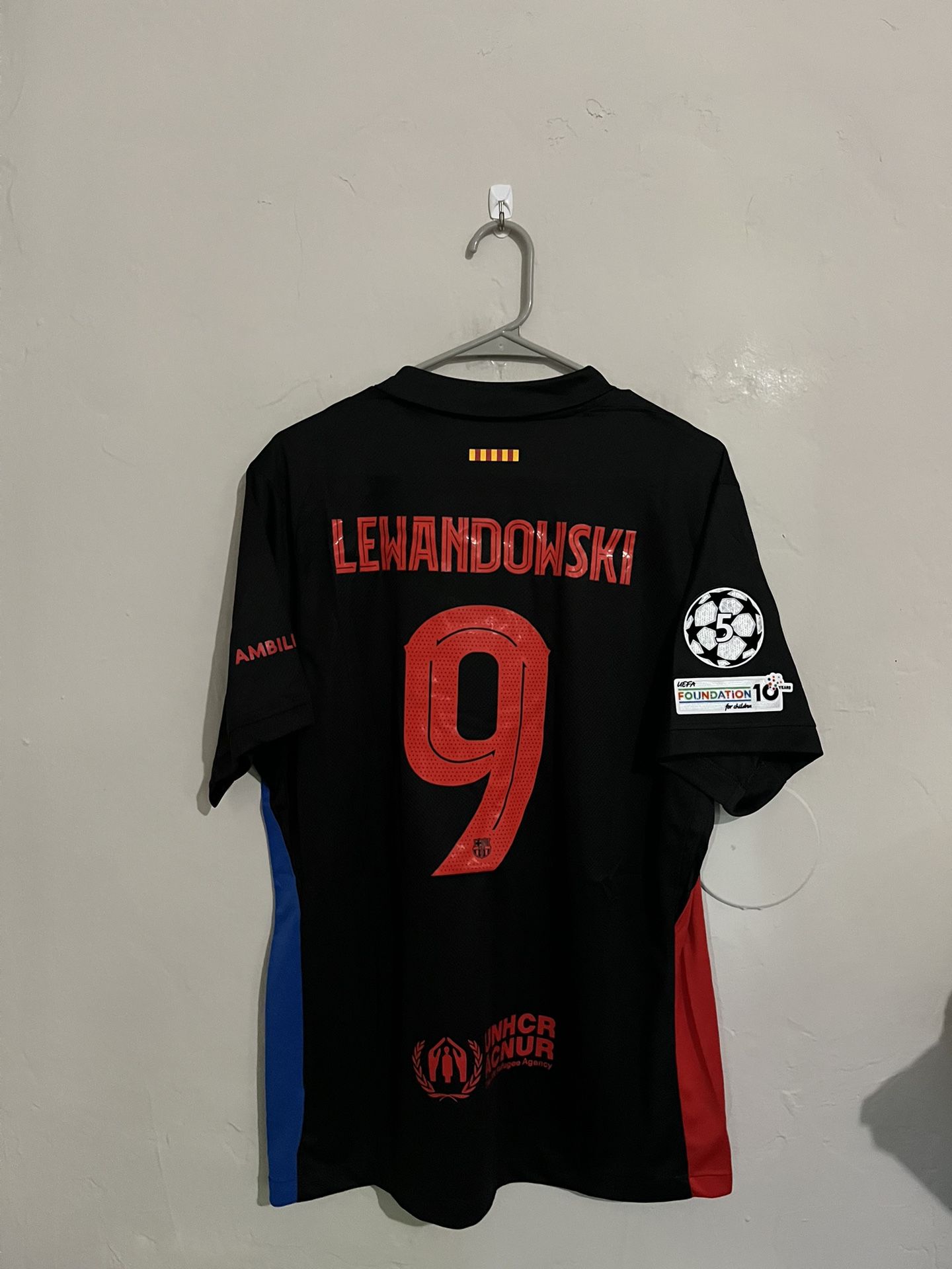 FC Barcelona 2024-25 Away Lewandowski Jersey (small Medium Large XL 2X)