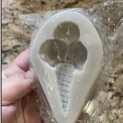 3 Scoops Ice Cream Cone Silicone Mold