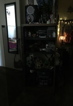 Stand, speakers, RCA