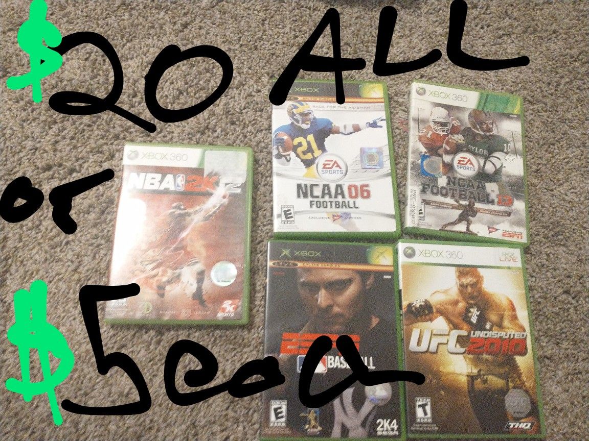 Xbox  All In Great Condition 