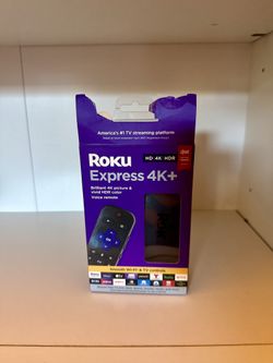 Roku Express 4K+ Streaming Device 3941R Voice Remote Complete Kit