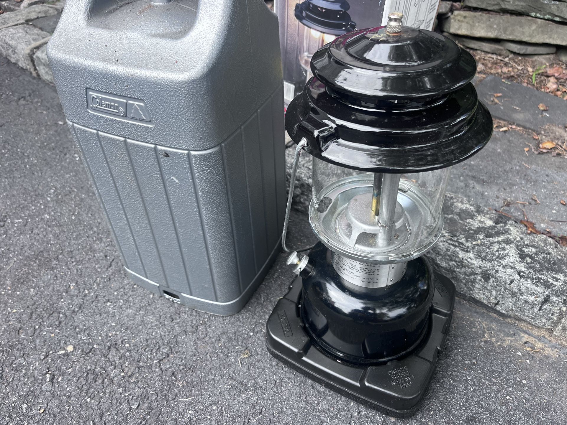 Like New Coleman Powerhouse Camping Lantern With Case And Box 