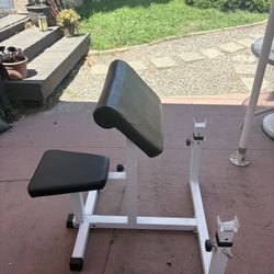 Preacher Curl Bench Weight Seated Preacher Isolated Dumbbell Biceps